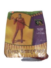 Fiery Temptress Devil Horns Disguise Halloween Costume WOMENS OSFA up to 16