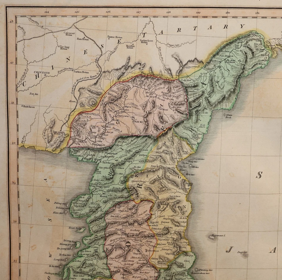 Mapa antiguo "Corea y Japón" John Thomson, 1815 Foto 3 de 4