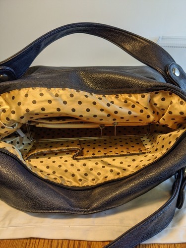 Zzfab Starburst Rhinestone Hobo Bag Bling Purse Dark Blue - Picture 4 of 7