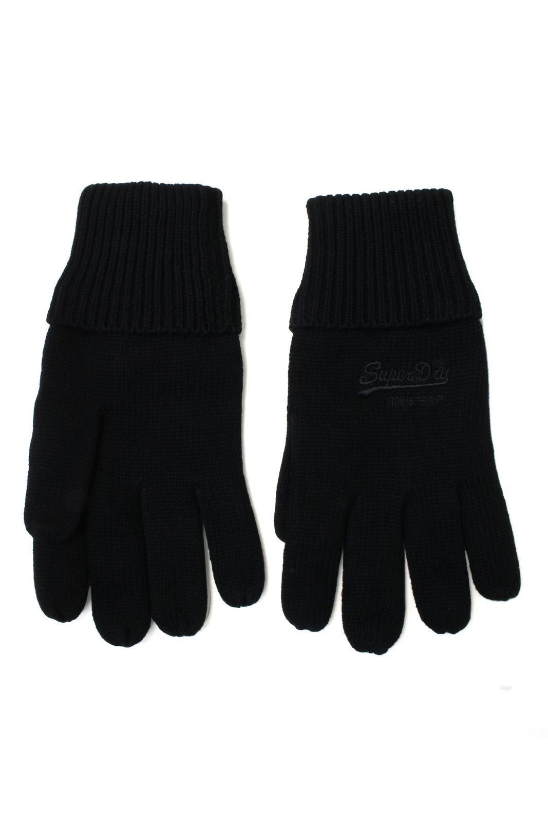Superdry Mens Classic Gloves With Vintage Logo (Black, One Size)