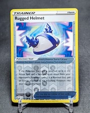 Rugged Helmet Reverse Holo Pokemon TCG SWSH Chilling Reign Trainer Card 152/198