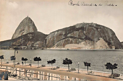 Rio De Janeiro Brasil~Pão De Açúcar Und Urca~1920er Foto Postkarte