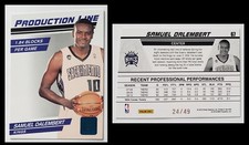 2010-11 Donruss Production Line SAMUEL DALEMBERT 67 Basketball Card 24/49 DIECUT