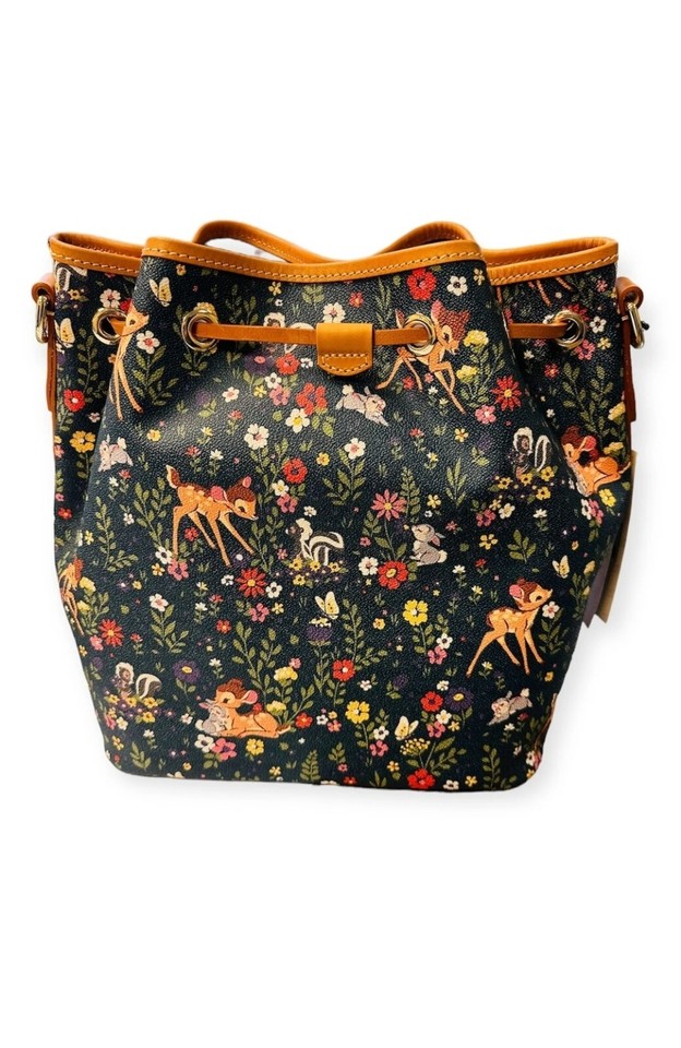 Disney Parks Dooney and Bourke 2023 Bambi Drawstring Purse Bag NEW WITH