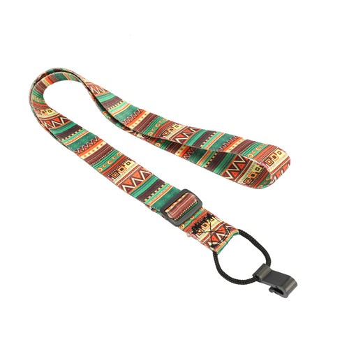 Colorful Ukulele Straps Thermal Transfer Ribbon Ethnic Style Practical K4F1