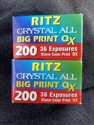 NEW Ritz Crystal Big Print 200 36 Exp 35mm Film Camera Exp 11/2003 NOT ...