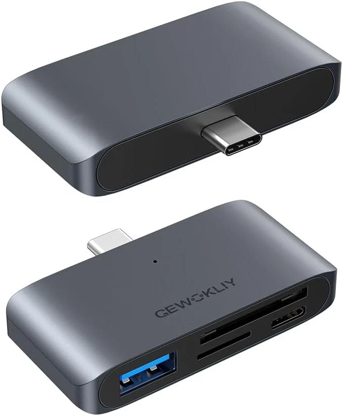 USB C Hub, USB C Docking Station with USB C to 2 Slots SD/Micro SD Memory Card - Image 3 of 4