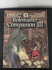 Rolemaster Companion III 1700 Standard System ICE Roleplaying Game 1988 