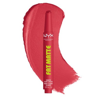 NYX Fat Matte Lippenstift Flamingo Feather, vegan, cremige Textur, soft-matt