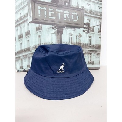  Kangol Washed Cotton Bucket Hat Premium Flat-Topped Fisherman Hat 