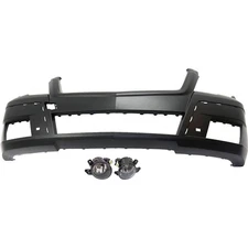 Bumper Cover Fascia Kit For 2010-2012 GLK350 Front Optical Off Road Package CAPA