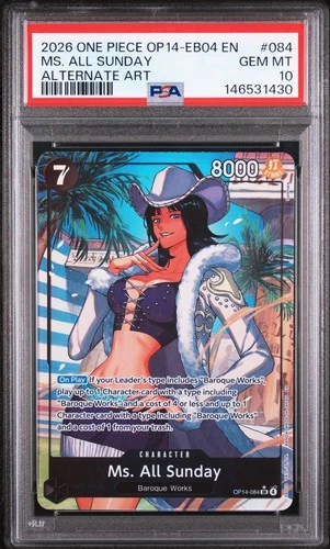 2026 One Piece OP14-EB04-the Azure Sea's Seven MS. All Sunday 084