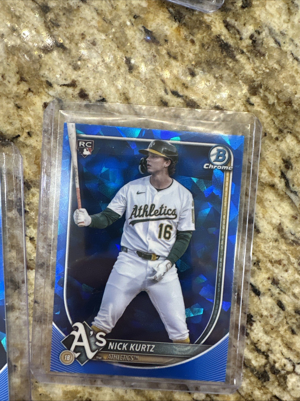 2025 Bowman Chrome Sapphire Nick Kurtz RC #93 Sapphire Edition Rookie Card A’s