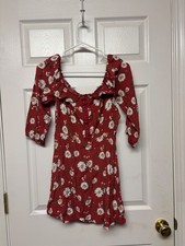 Forever 21 Red Floral Dress