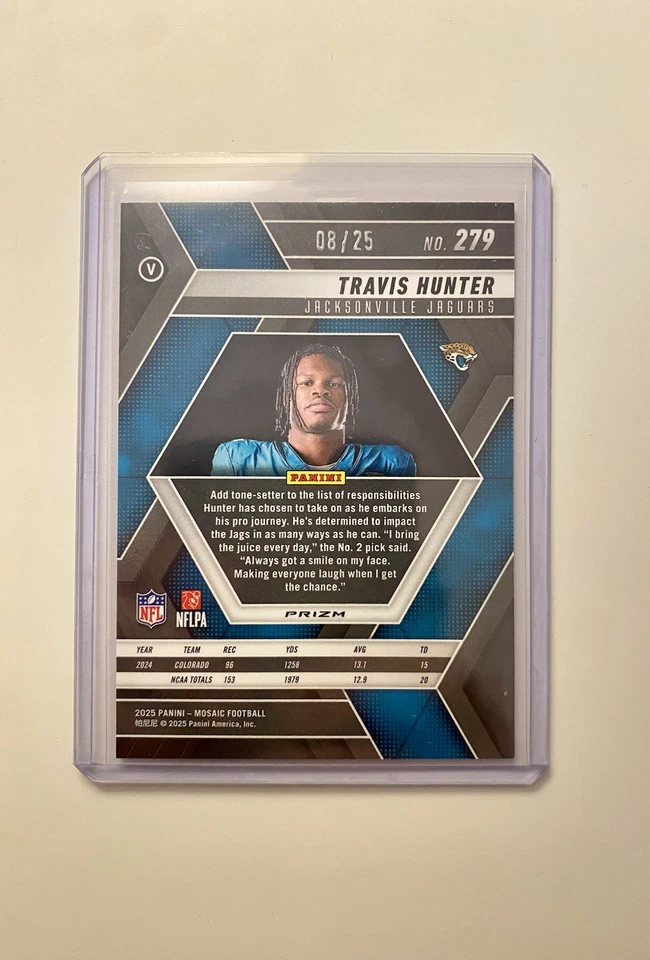 travis hunter Mosaic Orange Fluorescent /25 - Image 2 of 2