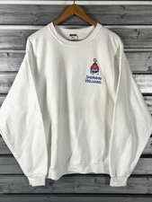 Vintage Sherwin Williams Sweatshirt Mens XL White Painting Distressed Worn shirt