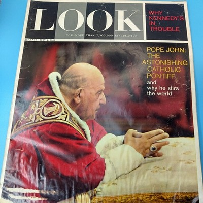 LOOK Magazine July 2 1963 Pope John XXIII JFK Kennedy Peter Paul & Mary