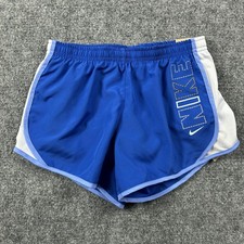 Nike Dri-FIT Shorts Kids Medium Blue Training Standard Fit Running Athletic