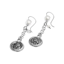 Orecchini Gerardo Sacco Donna in Argento Perla 40019B
