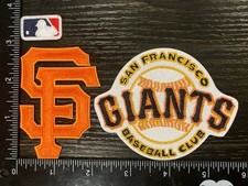 SAN FRANCISCO GIANTS LOT SET OF 3 MLB BASEBALL IRON ON PATCHES