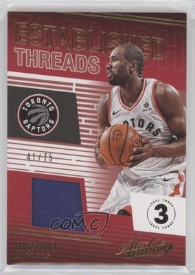 2018-19 Absolute Memorabilia Established Threads Level 3 41/75 Serge Ibaka 5yi