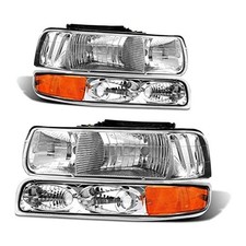 Headlight Assembly for 1999 2000 2001 2002 Chevy Silverado 1500 2500/1500HD