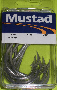 Mustad 7699DT9/010 7699D # 9/0 10Ct Sea Master Hook