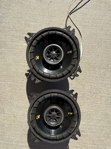 KICKER CS Series Coaxial Car Audio Speakers Pair (2) Black Coaxial Speakers