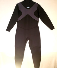 Hevto Full Body Wetsuit X Men L2 Black Gray 3/2mm Neoprene Back Zip Long Sleeve
