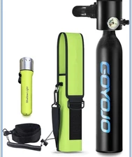 GOYOJO 0.5L Mini Scuba Tank 3000 PSI Max, Reusable Dive Gear, Lung Training Kit