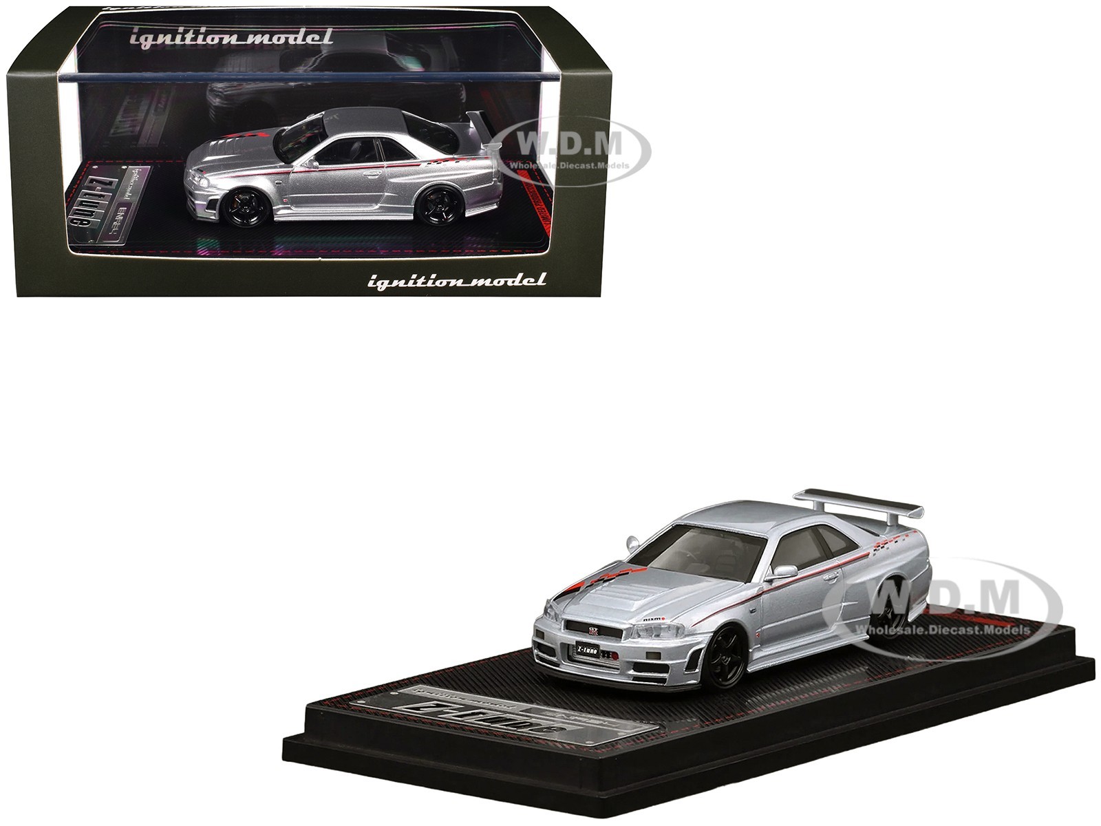 NISSAN SKYLINE GT-R BNR34 Z-TUNE NISMO RHD  1/64    IG3840