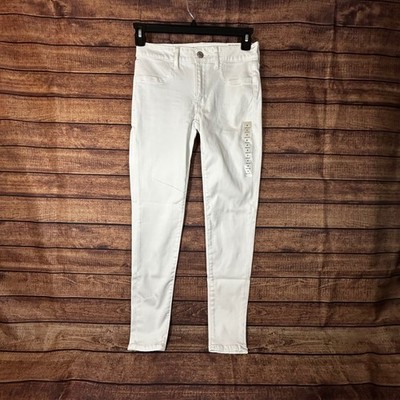 American Eagle Ne(x)t Level Stretch X White Low Rise Jeggings Skinny Jeans 6 Reg