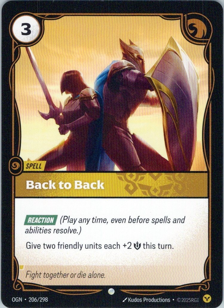 Back to Back 206/298 - Origins Normal NM - Riftbound