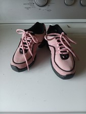 Bloch Girls Pink  Black Mesh Dance Sneakers Size 4 Style S538G