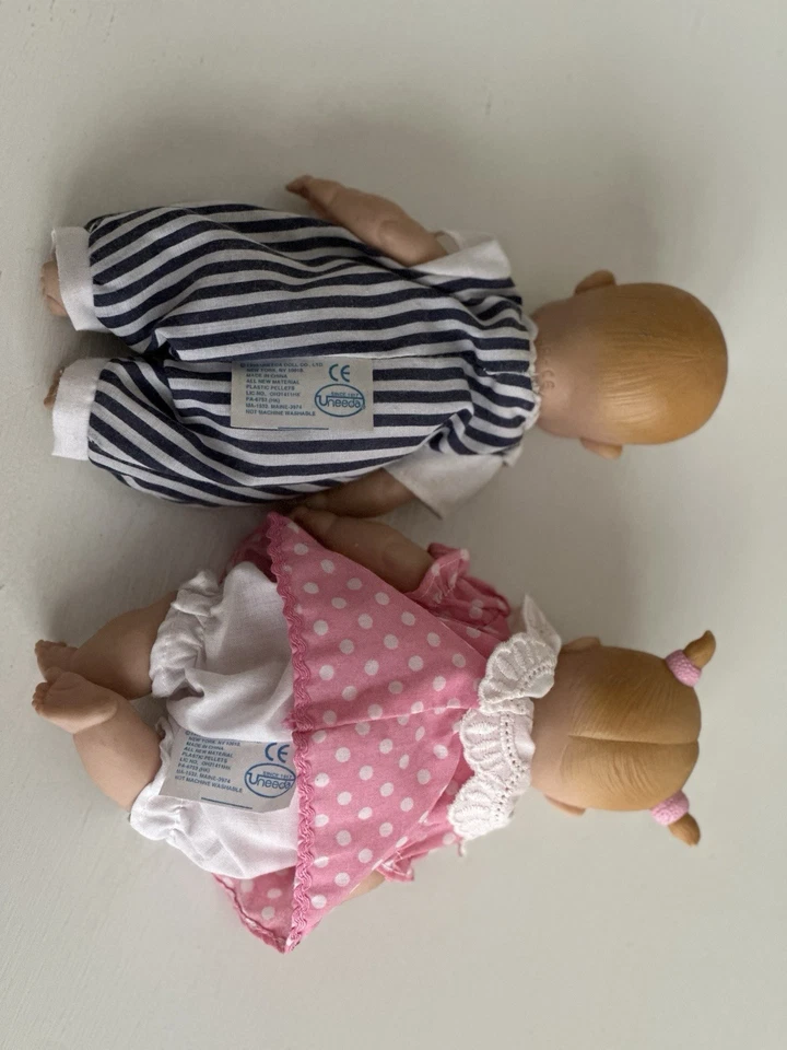 Muñeca Uneeda Precious Expressions 1999 vintage niño y niña Foto 4 de 4