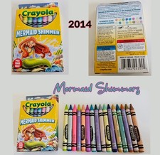 Crayola Crayons Special Pack 16 Count Box 2014 Mermaid Shimmers