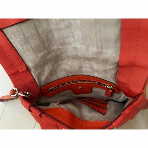 ANYA HINDMARCH Clutch Tasche Orange mit Ripsband - Süß & - Bild 17 von 24