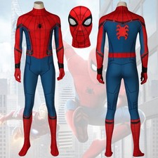 Spider-Man:Homecoming Spiderman Men's Halloween Cosplay Costume Suit with Mask