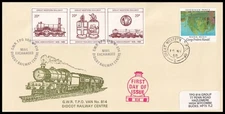 1985 GB Composers TPO 814 Group FDC Great Western TPO UP 2