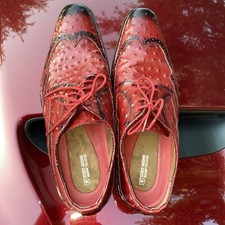 Stacy Adam s Ostrich Skin And Cow Leather Gorgeous Pair of Size 11.5