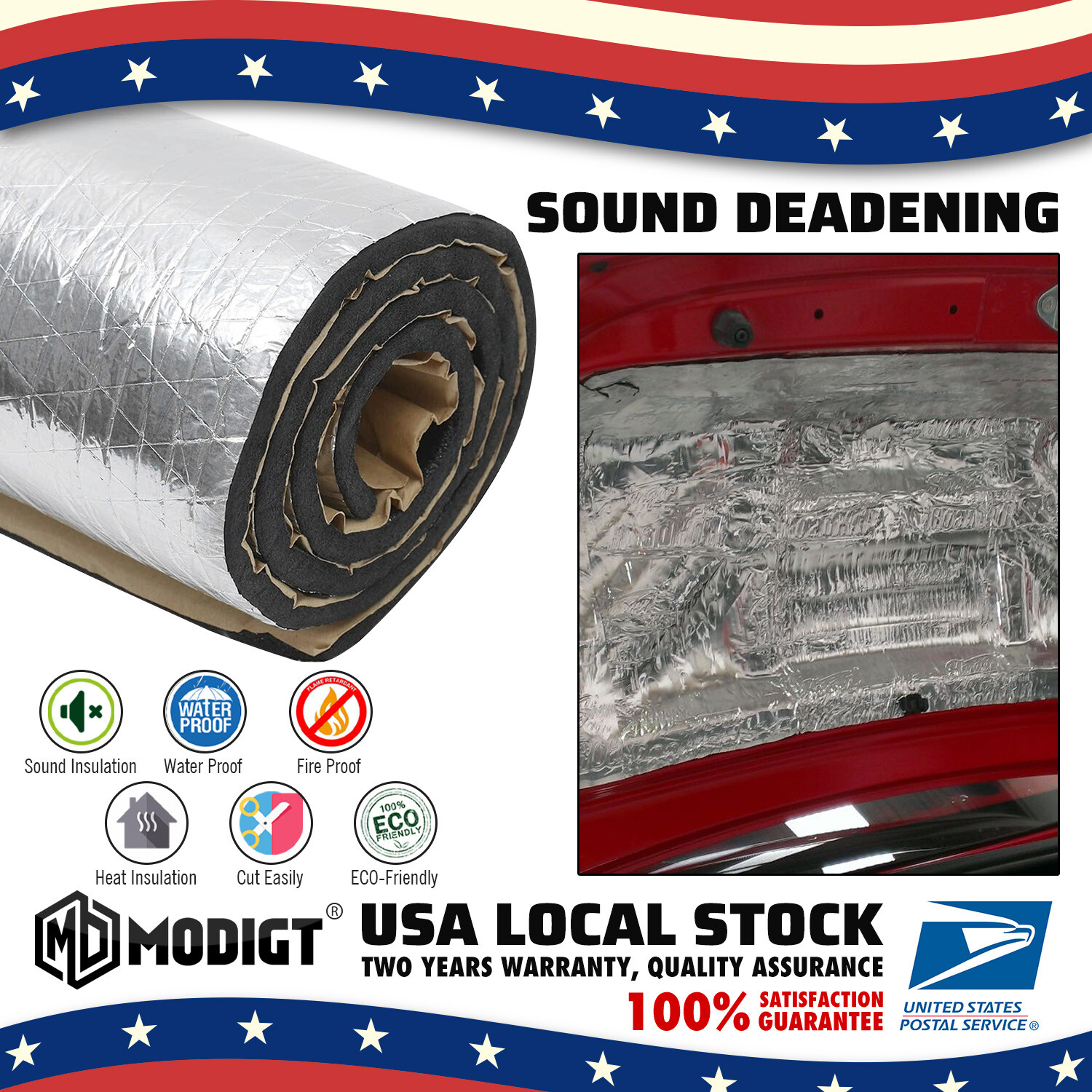 Car Accessories Heat Shield Thermal Insulation Mat Sound Deadener Noise Proof