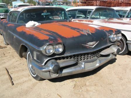 57 - 58 Cadillac DeVille Rear Bumper Ends Set LH & RH Repro Chrome With Flaws - Picture 12 of 20