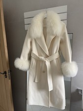 Lucy London Cashmere Fox Fur Coat S