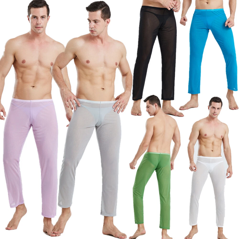 Mens sheer cheap long underwear