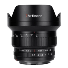7artisnas 7.5mm F3.5 Fisheye Lens APS-C Ultra Wide-Angle for Nikon F Camera DSLR