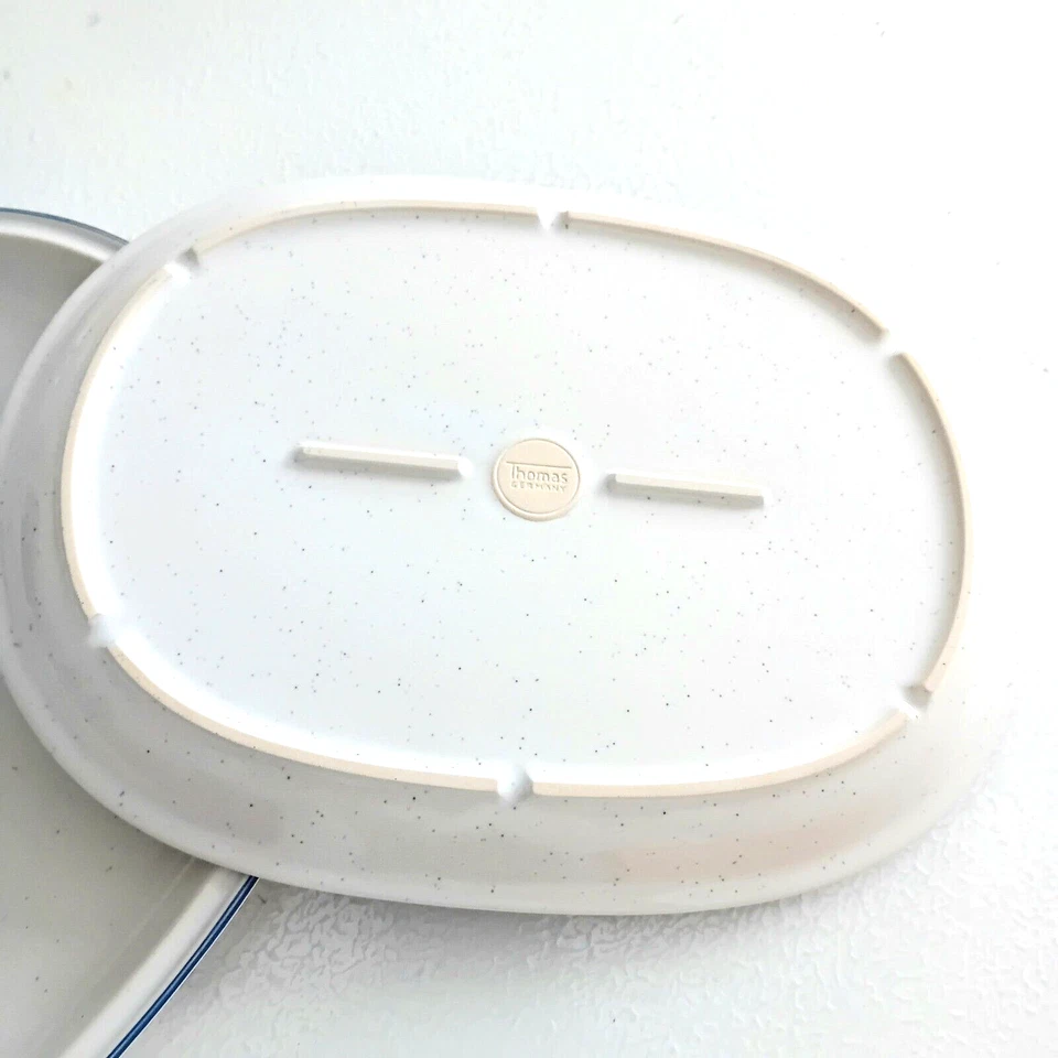 2 Plats de service Thomas Germany, bordure bleue - Photo 4/4