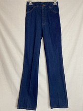 NWT Vintage 70s Maverick Womens Denim Jeans Sz 8 Talon Zip F1015DW Made in USA