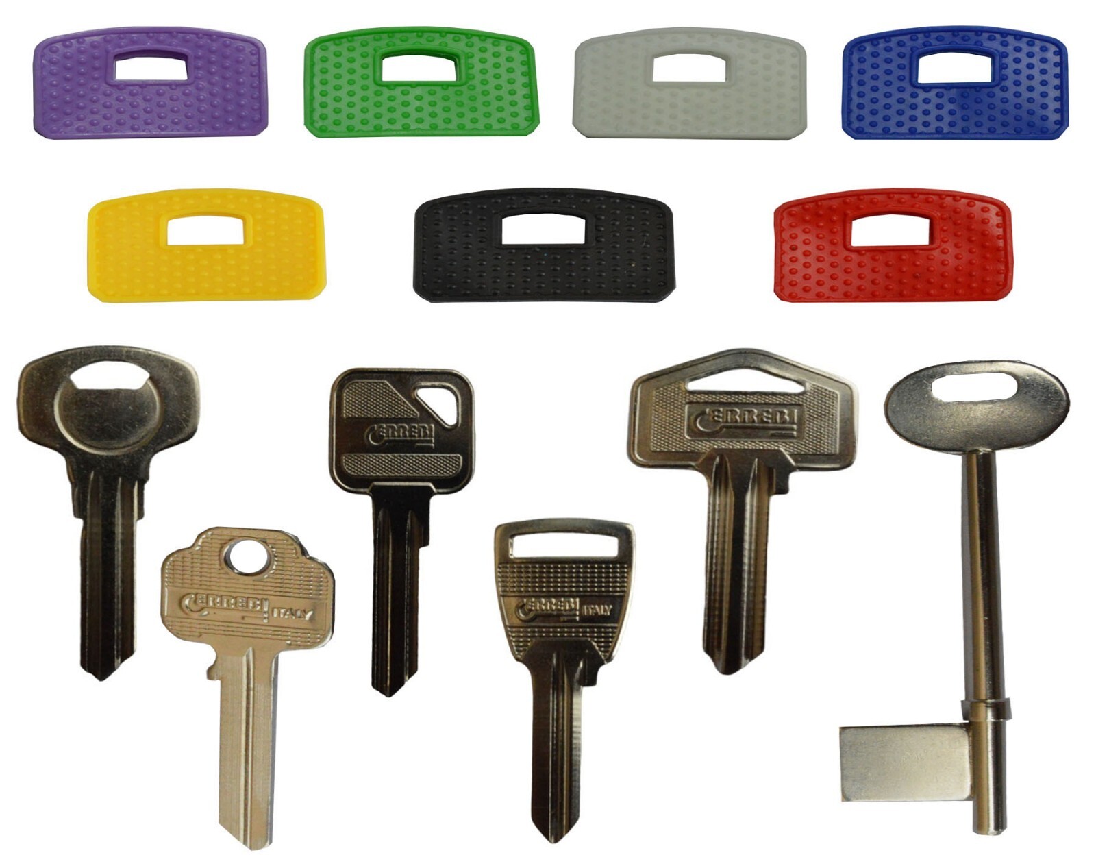 Extra Large Square Headed Top Door Key Cap Cover Yale Key Tag Id ...