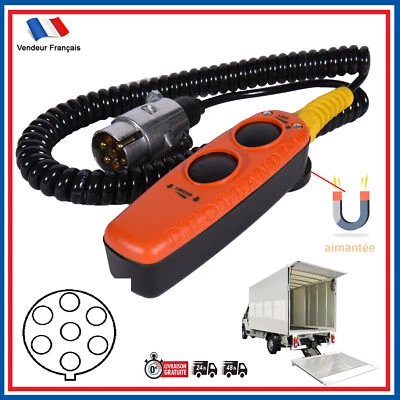 PARTSLINE Manette de Contrôle 2 Boutons pour Hayon Électrique DHOLLANDIA, MIC ANTEO HYDRIS