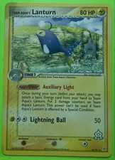Team Aqua's Lanturn Non-Holo Team Magma Vs Team Aqua Pokemon Card MP 28/95 on eBay